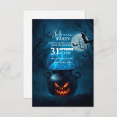 Dark Fantasy Halloween-Party Einladung - Bearbeitb (Vorne/Hinten)