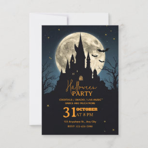 Dark Fantasy Halloween-Party Einladung - Bearbeitb