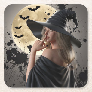 Dark Fantasy Hexe Untersetzer