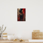 Dark Fantasy Necromancer Poster mit Mystic Weapon (Küche)