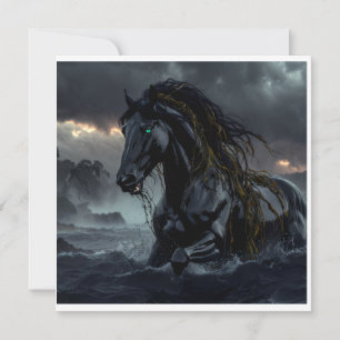 Dark Fantasy Pferde Aufkleber – Storm Stallion Got Einladung