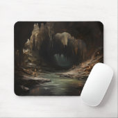 Dark Fantasy River Höhle Mousepad (Mit Mouse)
