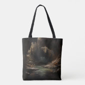 Dark Fantasy River Höhle Tasche (Rückseite)