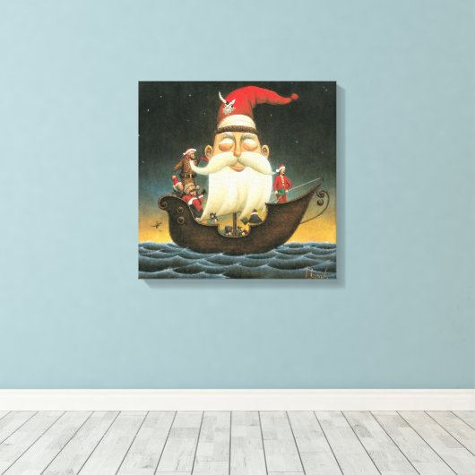Dark Fantasy Santa Pirate Leinwand Art (Insitu (Holzboden))
