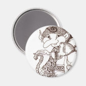 Dark Fee Baba Magnet (Vorderseite/Rückseite)