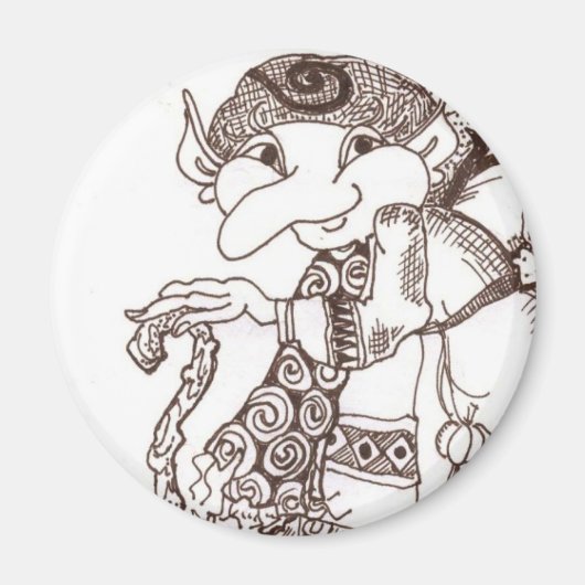 Dark Fee Baba Magnet (Vorne)