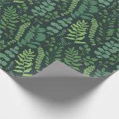 Dark Fern Botany Geschenkpapier (Ecke)