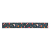 Dark Festive Mixed Candles Holiday Ribbon Ripsband (Vorderseite)