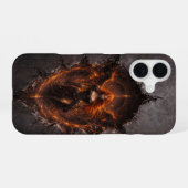 Dark Fire Angel iPhone 16 Case Gothic Fantasy Art Hülle (Rückseite (Horizontal))