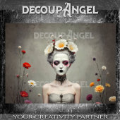 Dark Flora Decoupage Seidenpapier