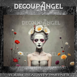 Dark Flora Decoupage Seidenpapier