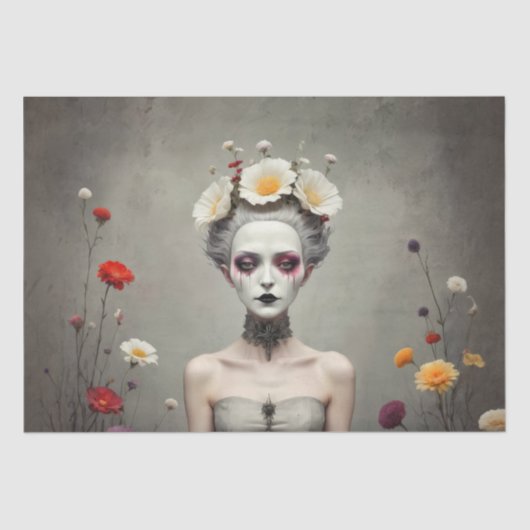 Dark Flora Decoupage Seidenpapier (Vorderseite)