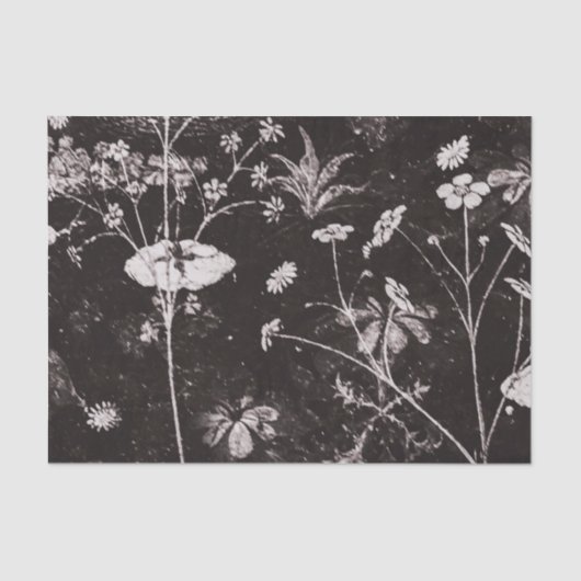 Dark Floral Artwork Seidenpapier (Vorderseite)