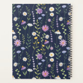 Dark Floral Botanical Garden Planner Planer (Rückseite)