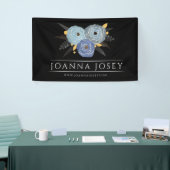 Dark Floral Bouquet Werbebanner Banner (Messeveranstaltung)