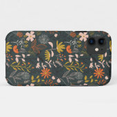 Dark Floral Case-Mate iPhone Hülle (Rückseite (Horizontal))