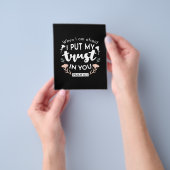 Dark Floral Christlich Art - Psalm 56:3 Flyer (Gruppe)