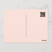 Dark Floral Christlich Art - Psalm 56:3 Postkarte (Rückseite)