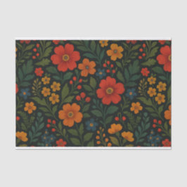 Dark Floral Cotattcore Whimsical Watercolor Seidenpapier
