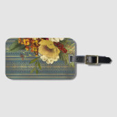 Dark Floral Elegance Gepäckanhänger (Vorderseite (Horizontal))