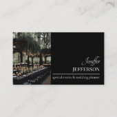 Dark Floral event wedding planner Visitenkarte (Vorderseite)