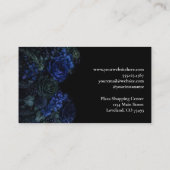 Dark Floral Gothic Alternative Florist Visitenkarte (Rückseite)