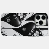 Dark Floral Heart Phone Case (Rückseite (Horizontal))