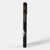 Dark Floral Monogram Case-Mate iPhone Hülle (Rückseite / Rechts)