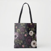 Dark Floral Tasche (Vorderseite)