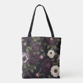 Dark Floral Tasche (Rückseite)