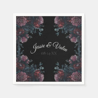 Dark Floral Wedding Gothic Black Elegant
