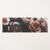 Dark Floral Yogamatte (Vorderseite (Horizontal))
