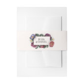 Dark Florals Einladungsbanderole (Vorderseite Beispiel)