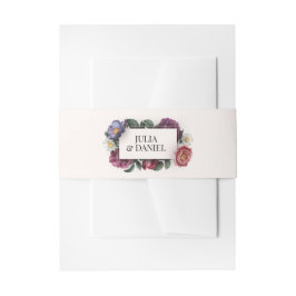 Dark Florals Einladungsbanderole