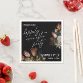 Dark Florals freut sich schon immer nach dem Party Serviette (Beispiel)