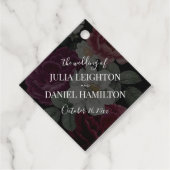 Dark Florals Geschenkanhänger (Vorderseite)