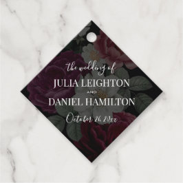 Dark Florals Geschenkanhänger