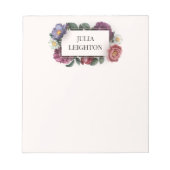 Dark Florals Notizblock (Vorderseite)