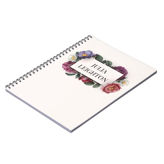 Dark Florals Notizblock (Linke Seite)