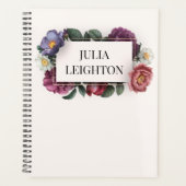 Dark Florals Planer (Vorderseite)