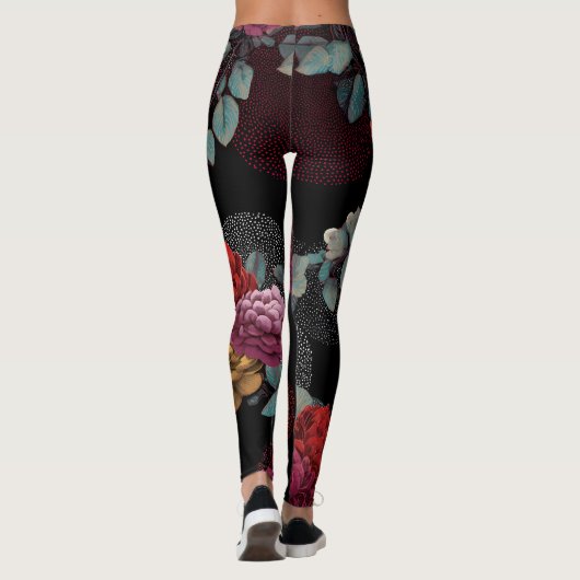 dark flower leggings (Rückseite)