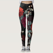 dark flower leggings (Vorderseite)
