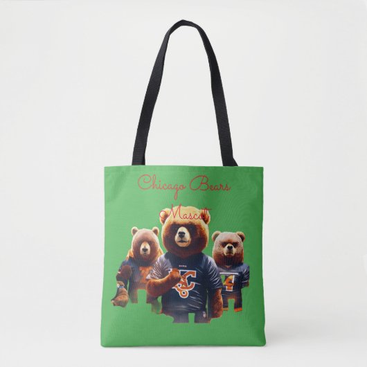 Dark Forest Chicago Bears Maskottchen – Böser Foot Tasche (Vorderseite)