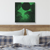 Dark Forest Eclipse Canvas Print Leinwanddruck (Insitu (Schlafzimmer))