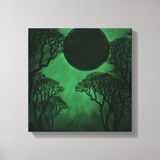 Dark Forest Eclipse Canvas Print Leinwanddruck (Vorderseite)