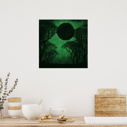 Dark Forest Eclipse Poster (Küche)