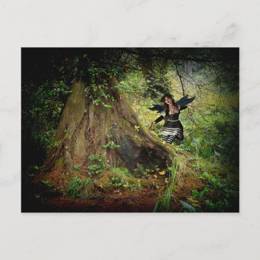 Dark Forest Fey Postkarte (Vorderseite)