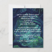 Dark Forest Goth Wedding Einladung (Vorderseite)