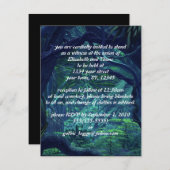 Dark Forest Goth Wedding Einladung (Vorne/Hinten)