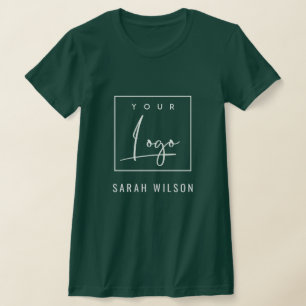 Dark Forest Green Business Fügen Sie Ihr Logo mit T-Shirt